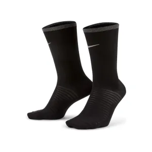 Unisex Spark Lightweight Running Crew Socks - Black