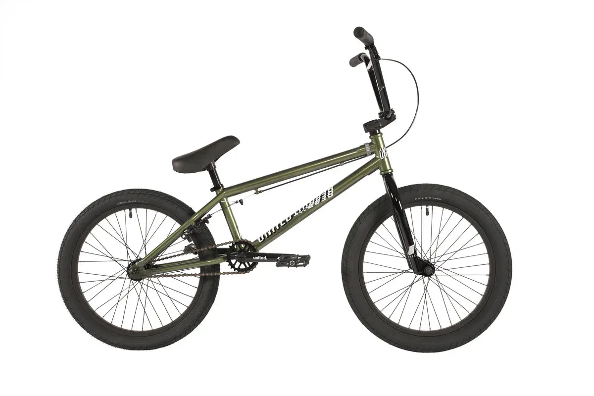 United Recruit 20.25″ Complete BMX Bike - Topstone Green