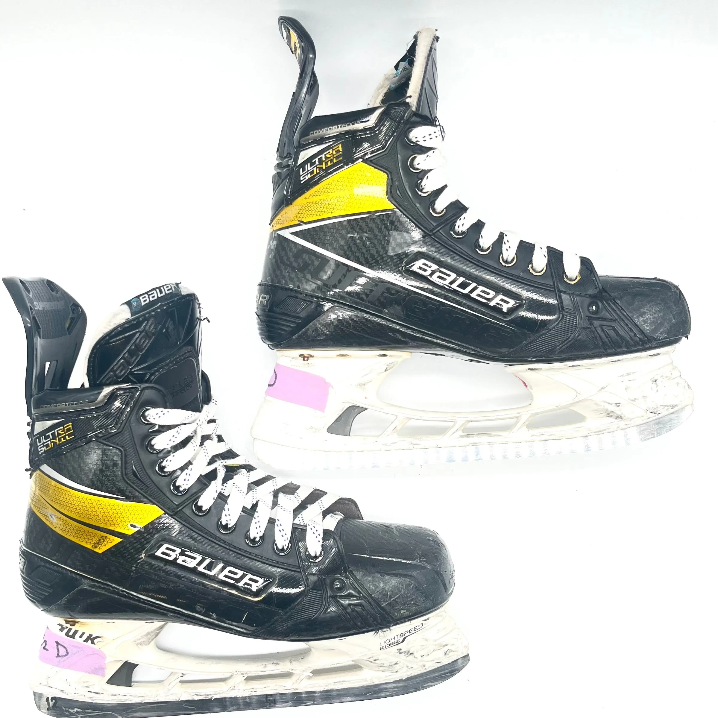 Used Bauer Supreme Ultrasonic Pro Stock Hockey Skates -Size 9D/8.5D