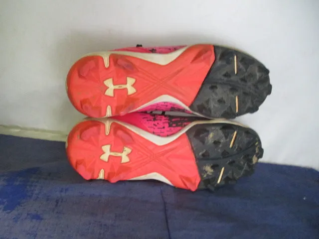 Used Under Armour Leadoff Cleats Youth Size 1.5 - wear on ankles