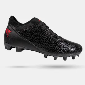 Velocity 3.0: Youth Football Cleats - Black Cobra Skin