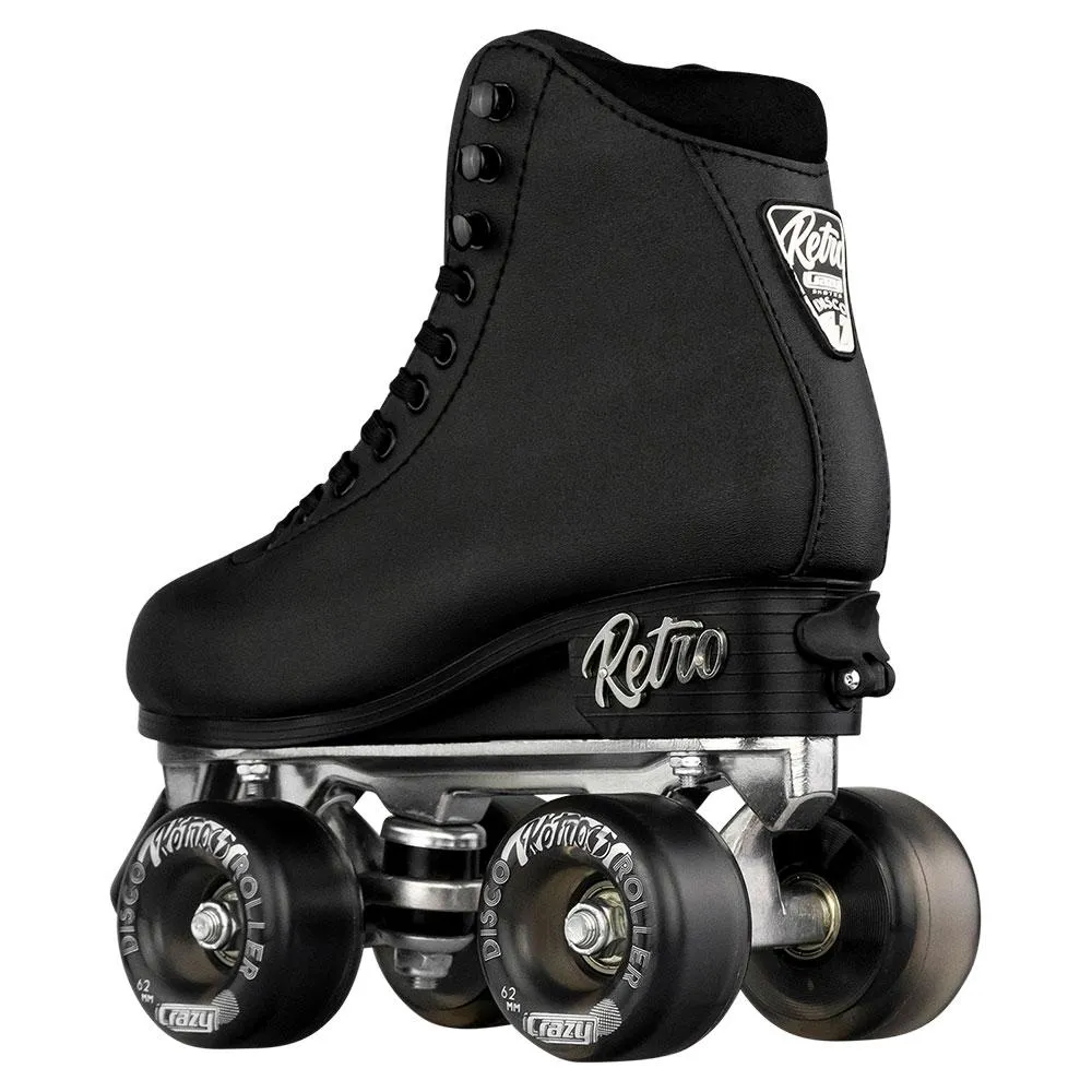 Warehouse Deal | RETRO Black - Size Adjustable Roller Skates