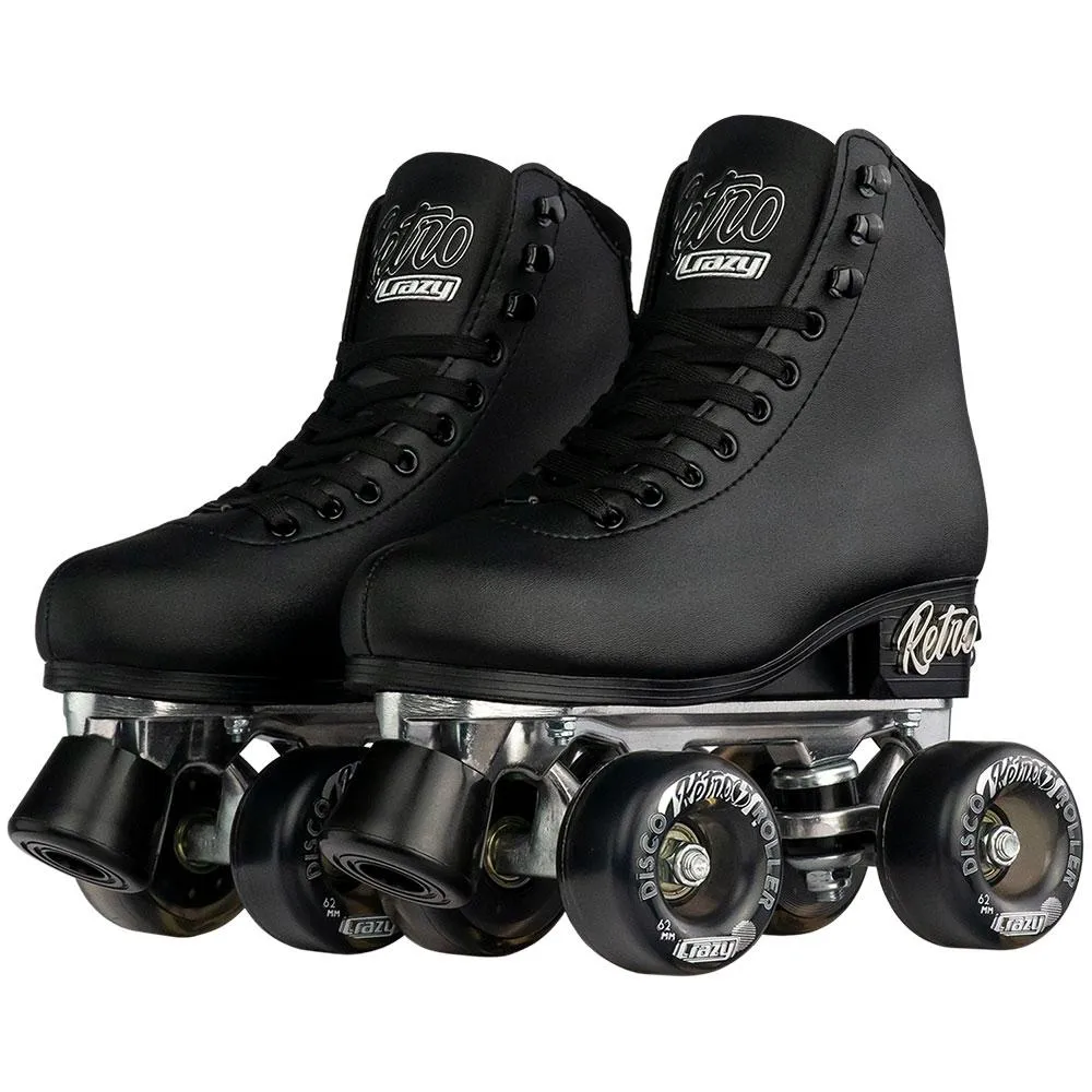 Warehouse Deal | RETRO Black - Size Adjustable Roller Skates