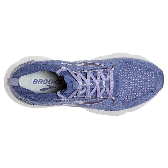 Womens Brooks Running Glycerin Stealthfit 20 in Blue/Pastel Lilac/White